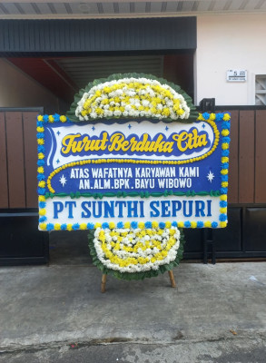 Papan Bunga Duka di Kendari